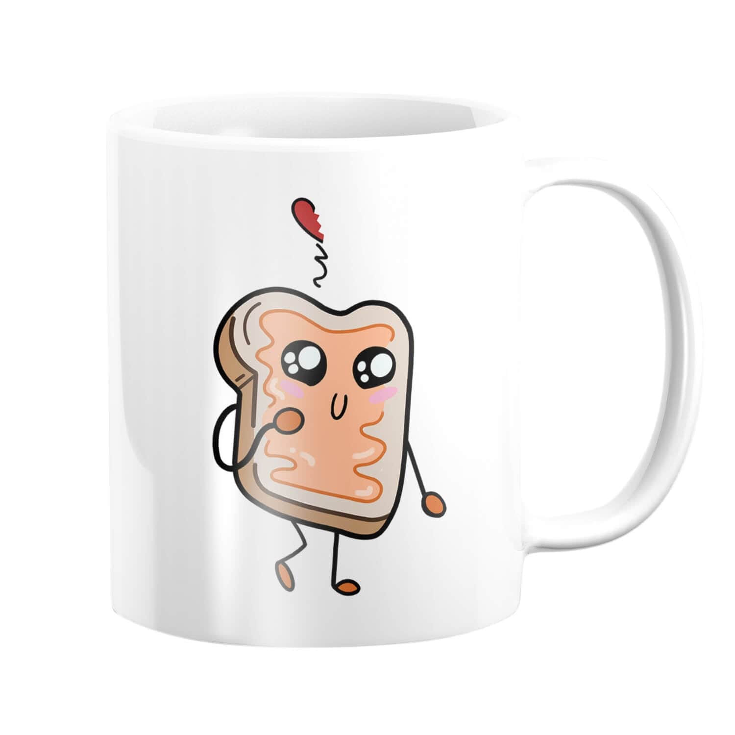 Tasse de sandwich d'amour