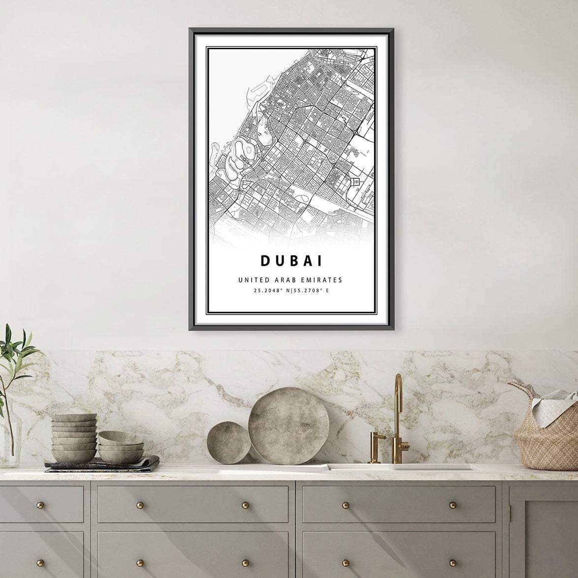 Toile carte blanche de Dubaï
