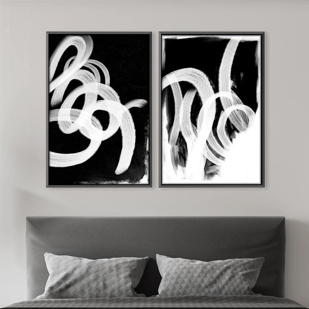 Toile Vanille Noire
