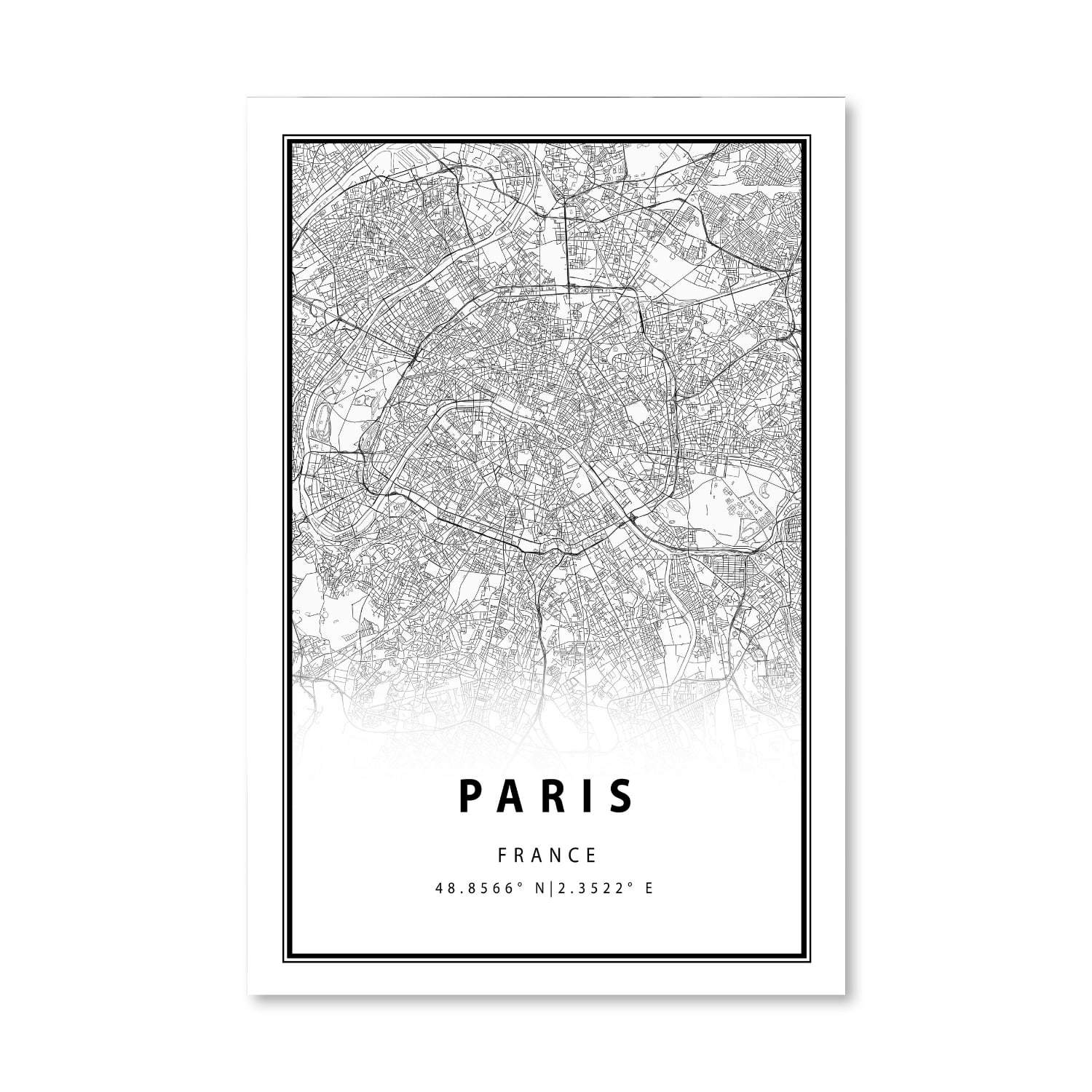Toile Carte Blanche Paris