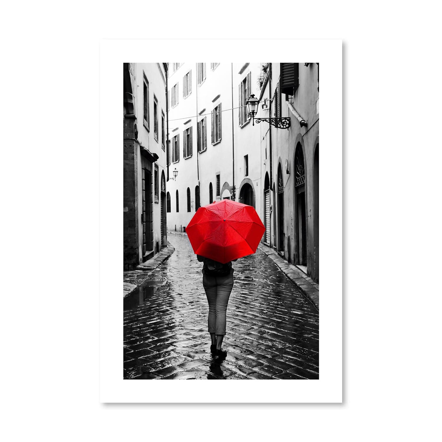 Regenspaziergang-Druck