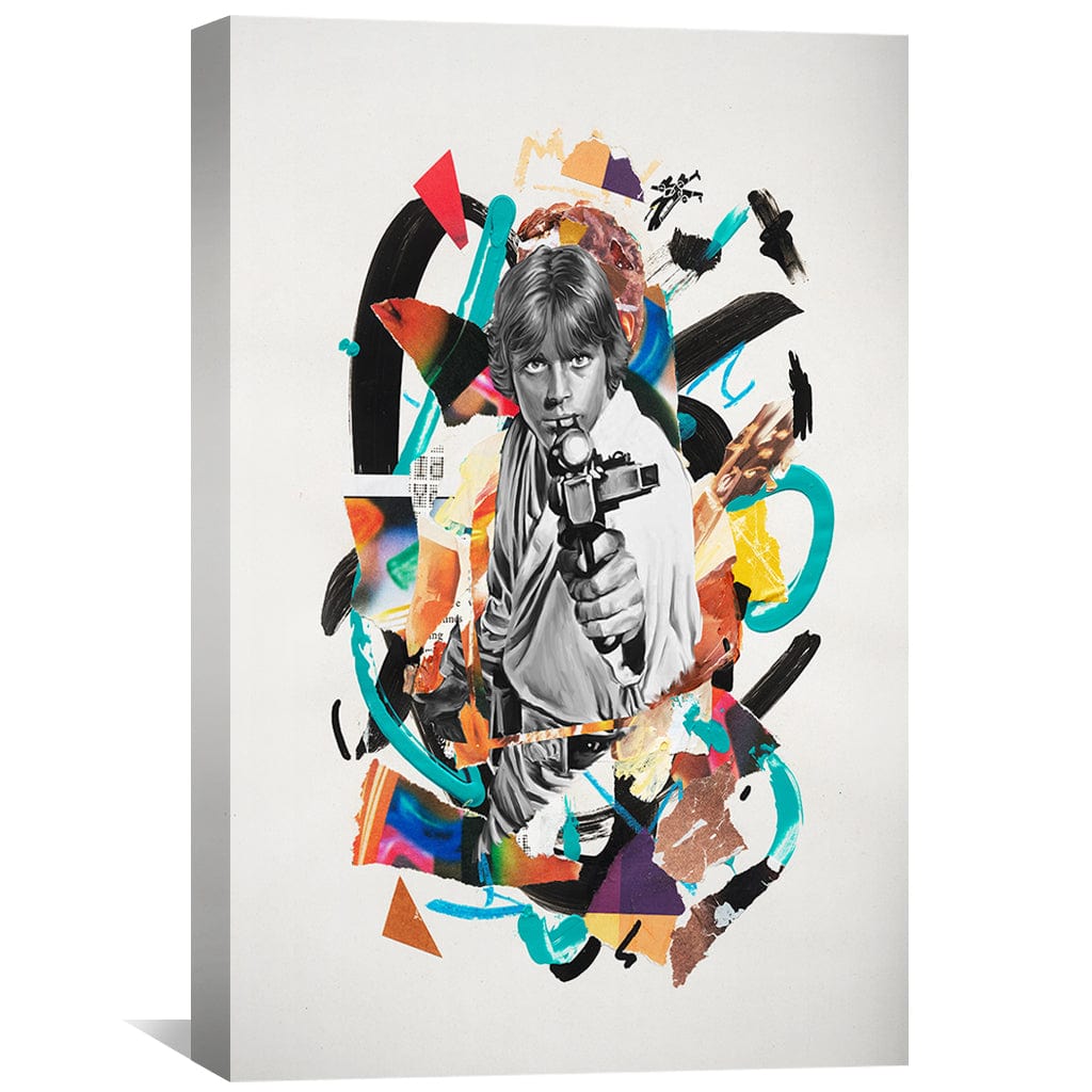 Toile de collage Luke Skywalker