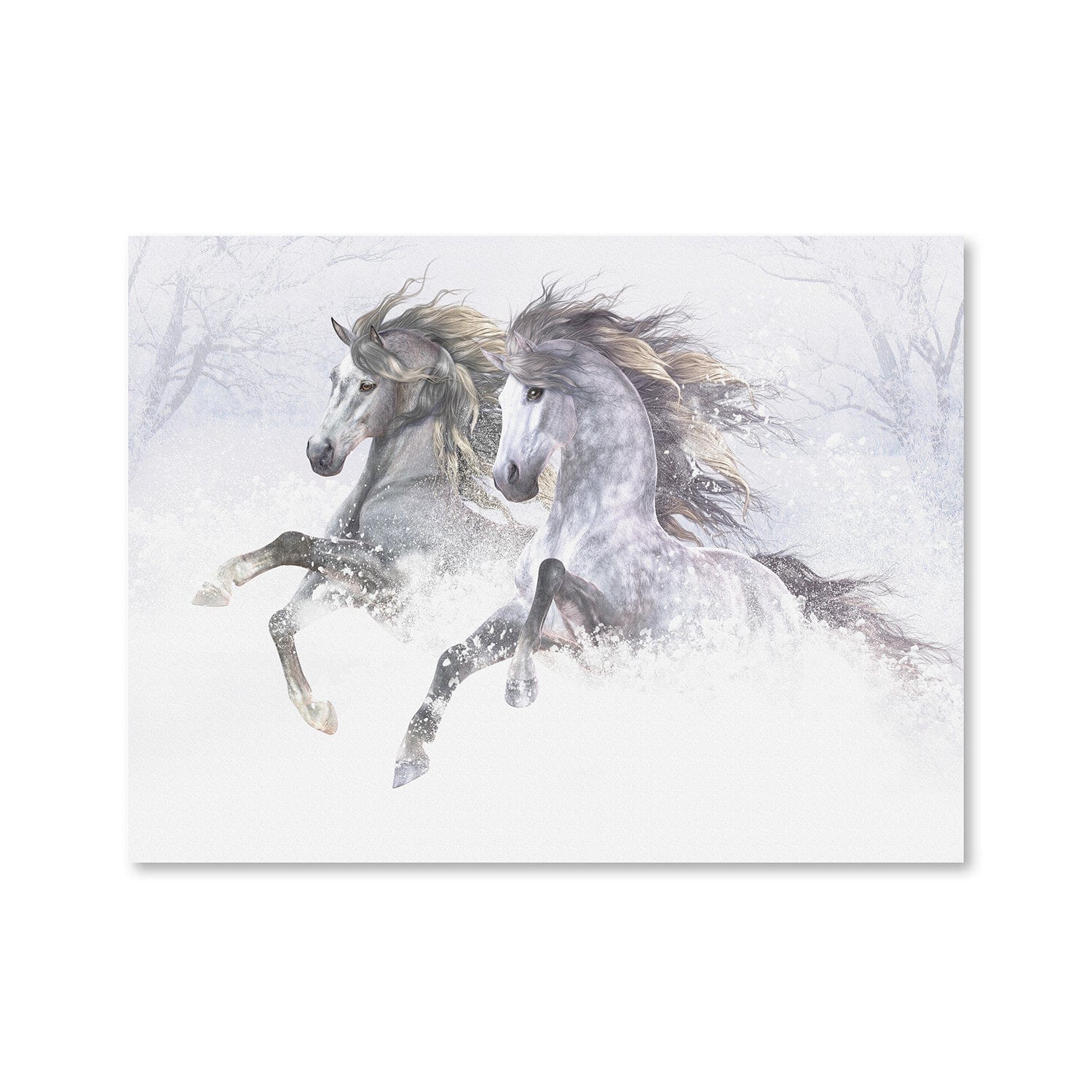 Toile Chevaux des Neiges II