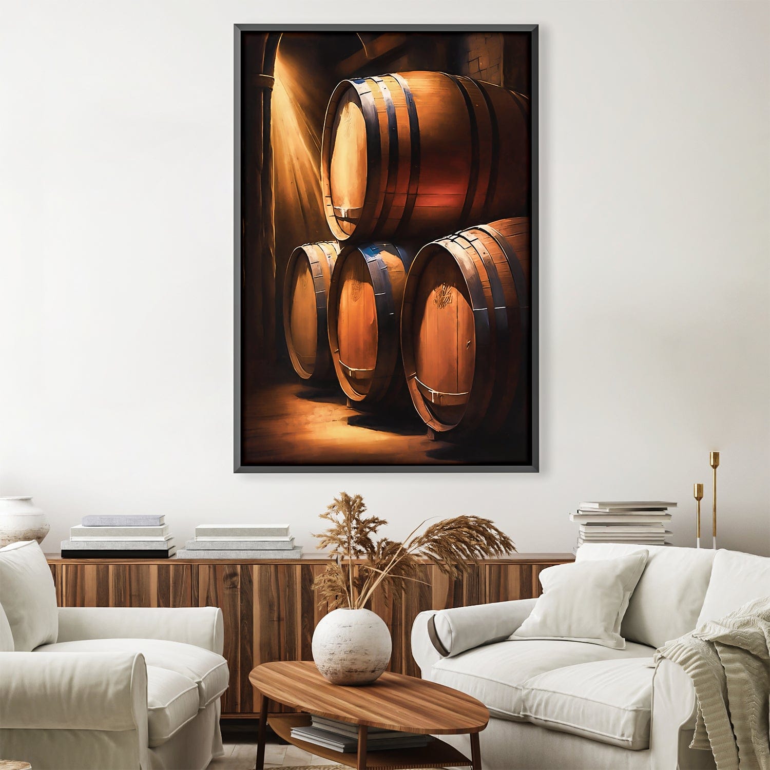 Toile de tonneaux de vin
