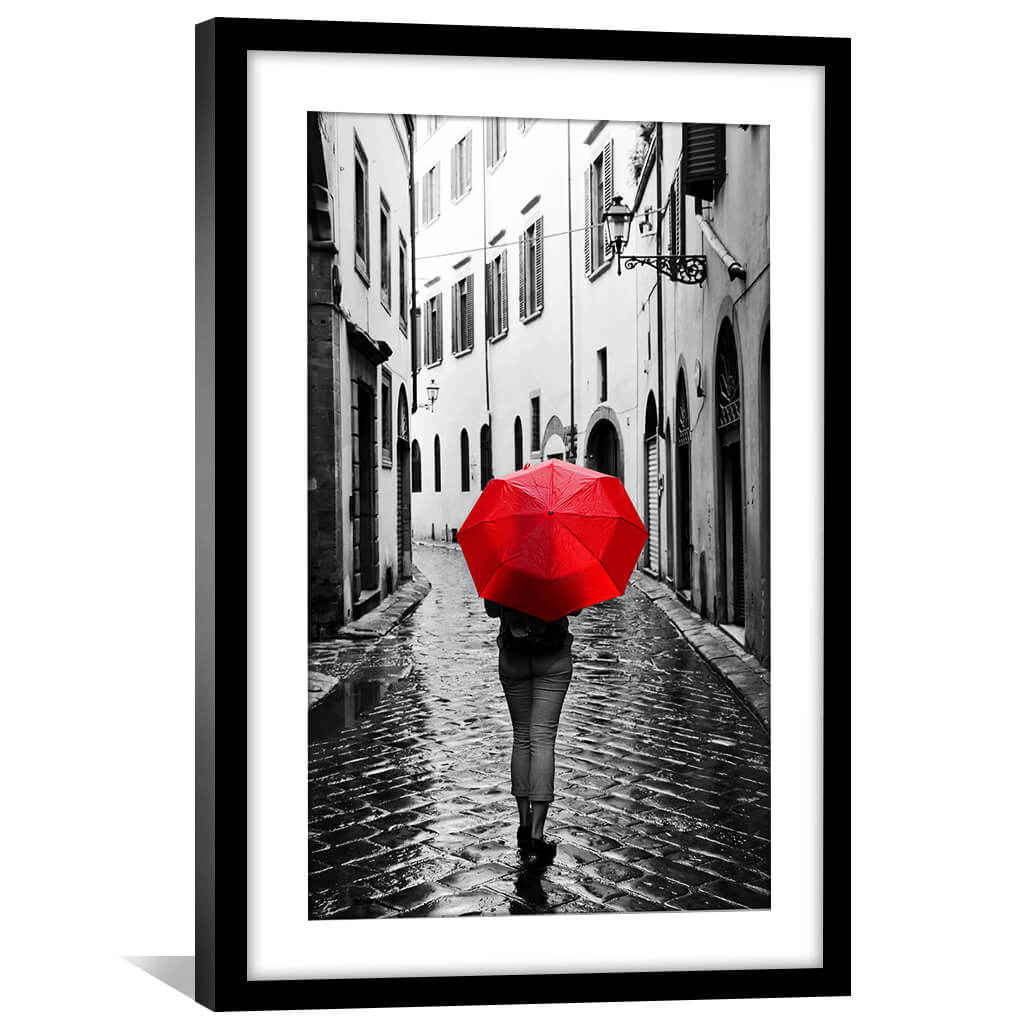 Regenspaziergang-Druck