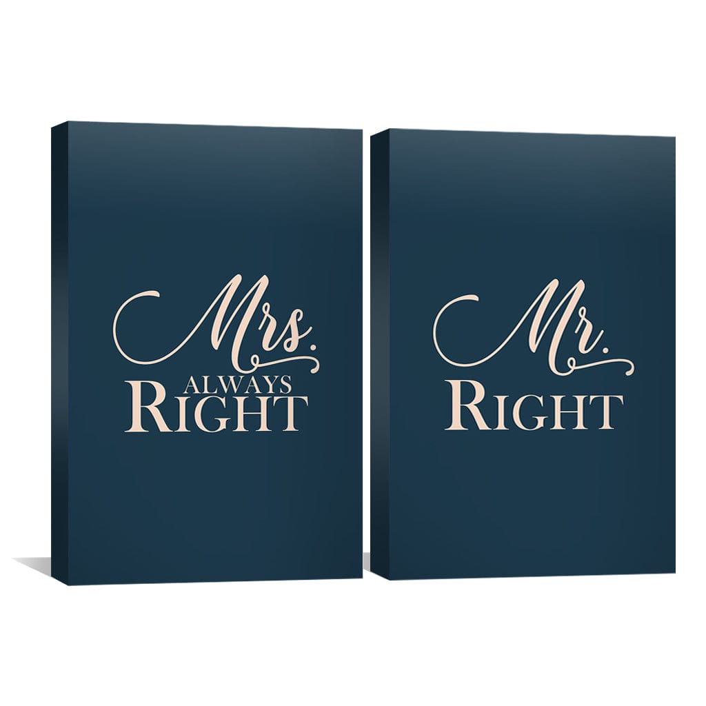 Toile M. et Mme Right