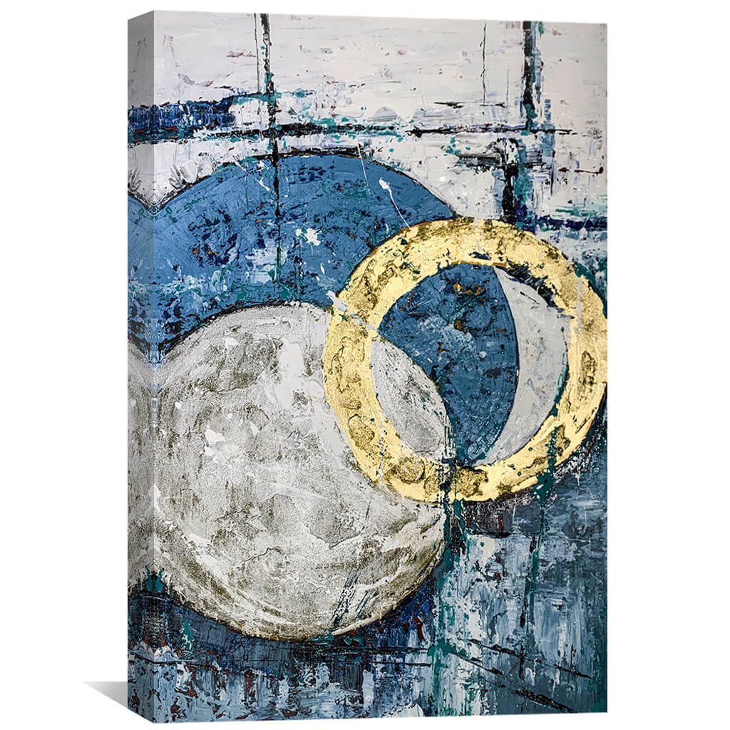 Roues de peinture à l’huile abstraite