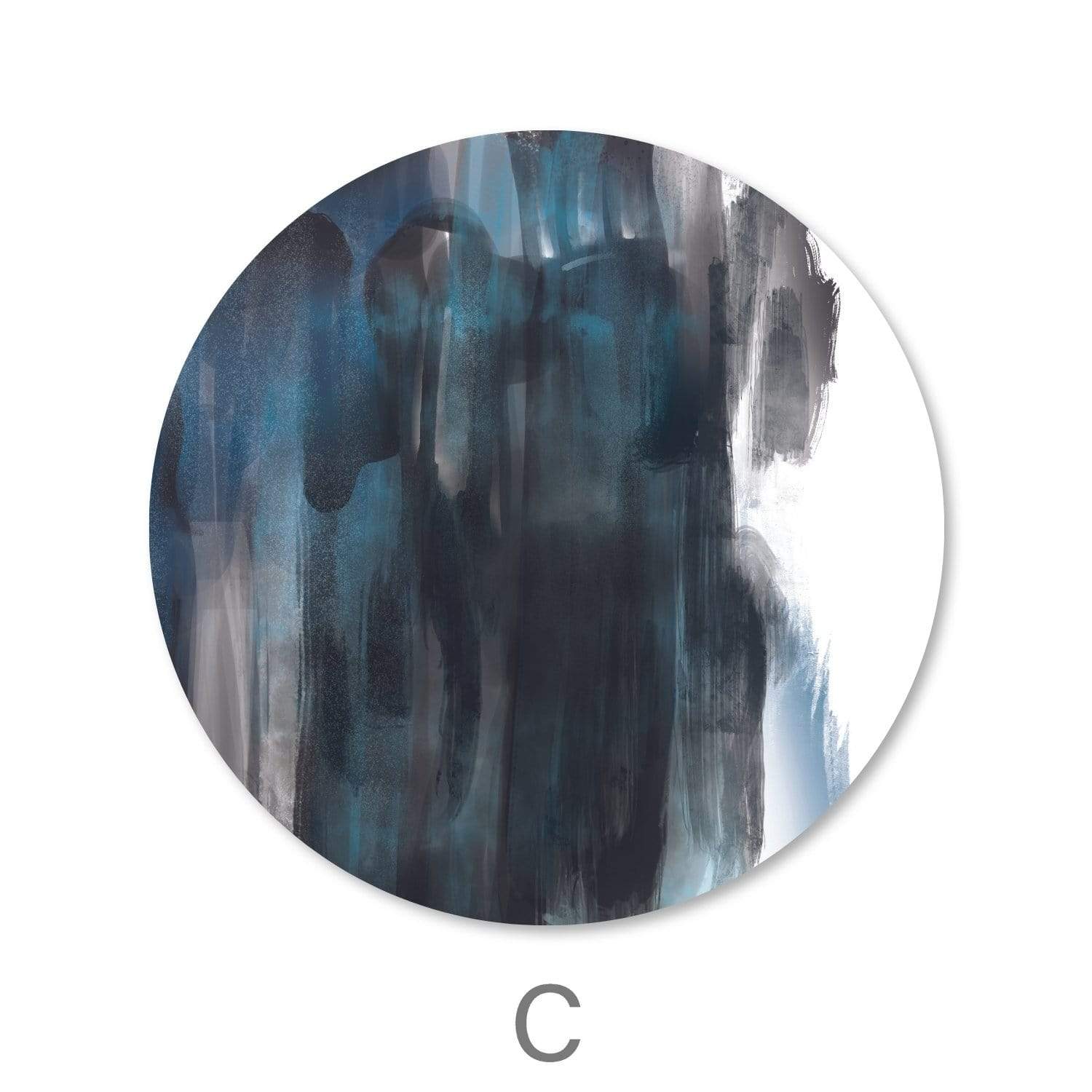 Toile Spectrum Strokes - Cercle