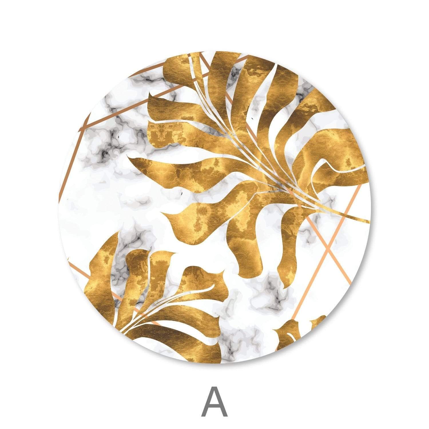 Toile Feuille d'Or - Cercle