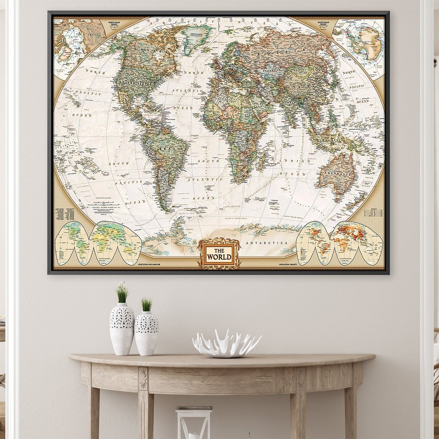 Toile de carte des voyageurs