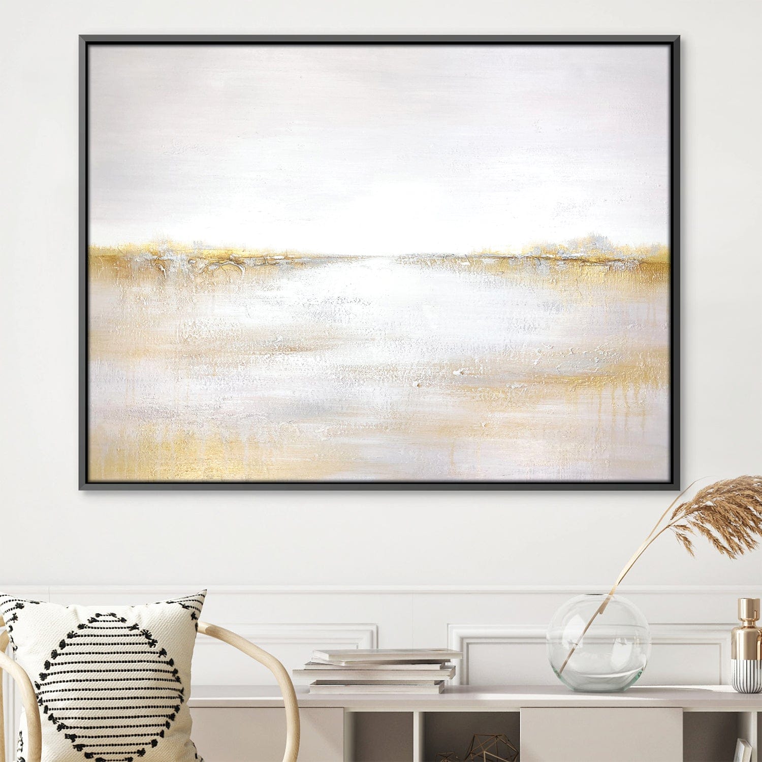 Peinture à l’huile d’imagination dorée