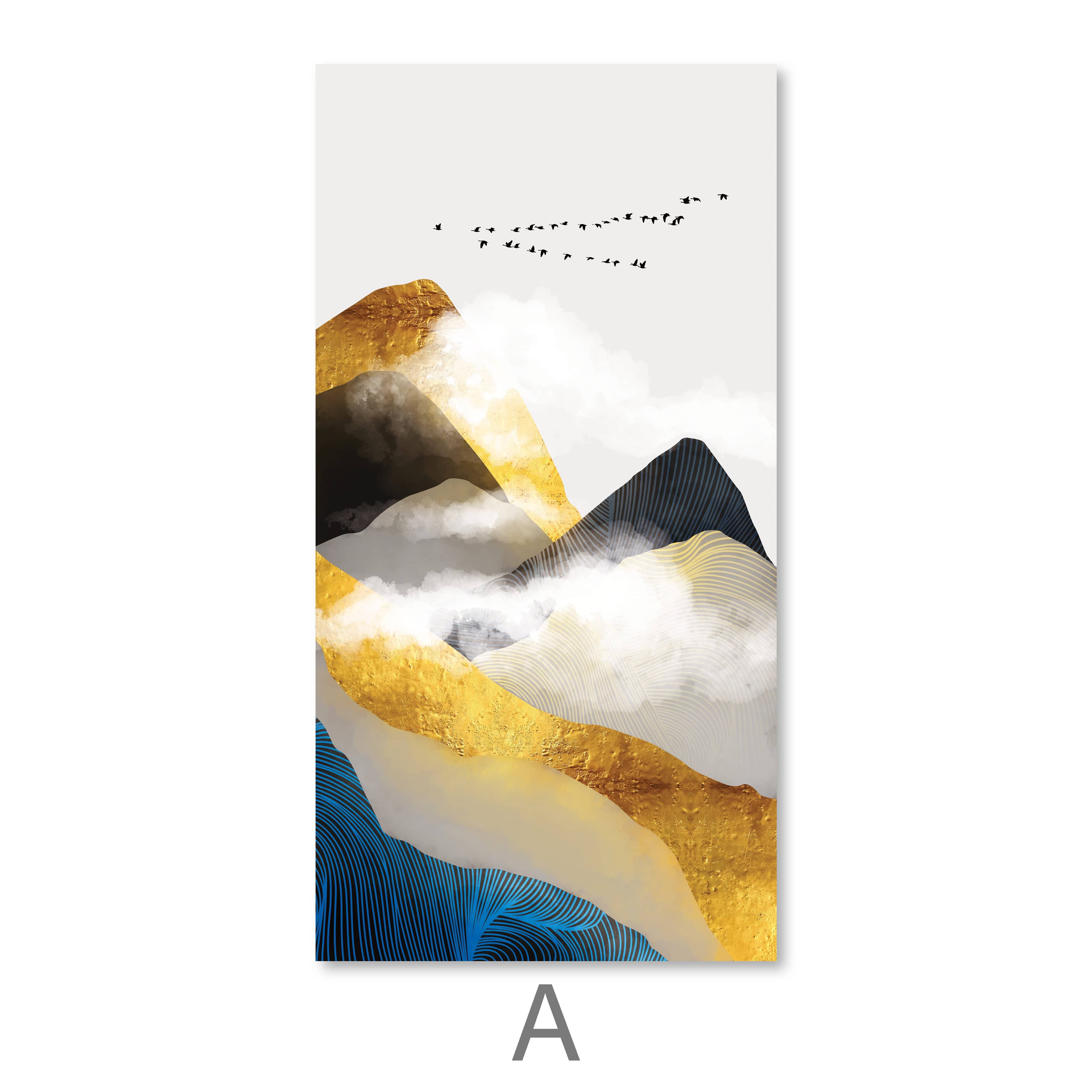 Toile de montagne brumeuse