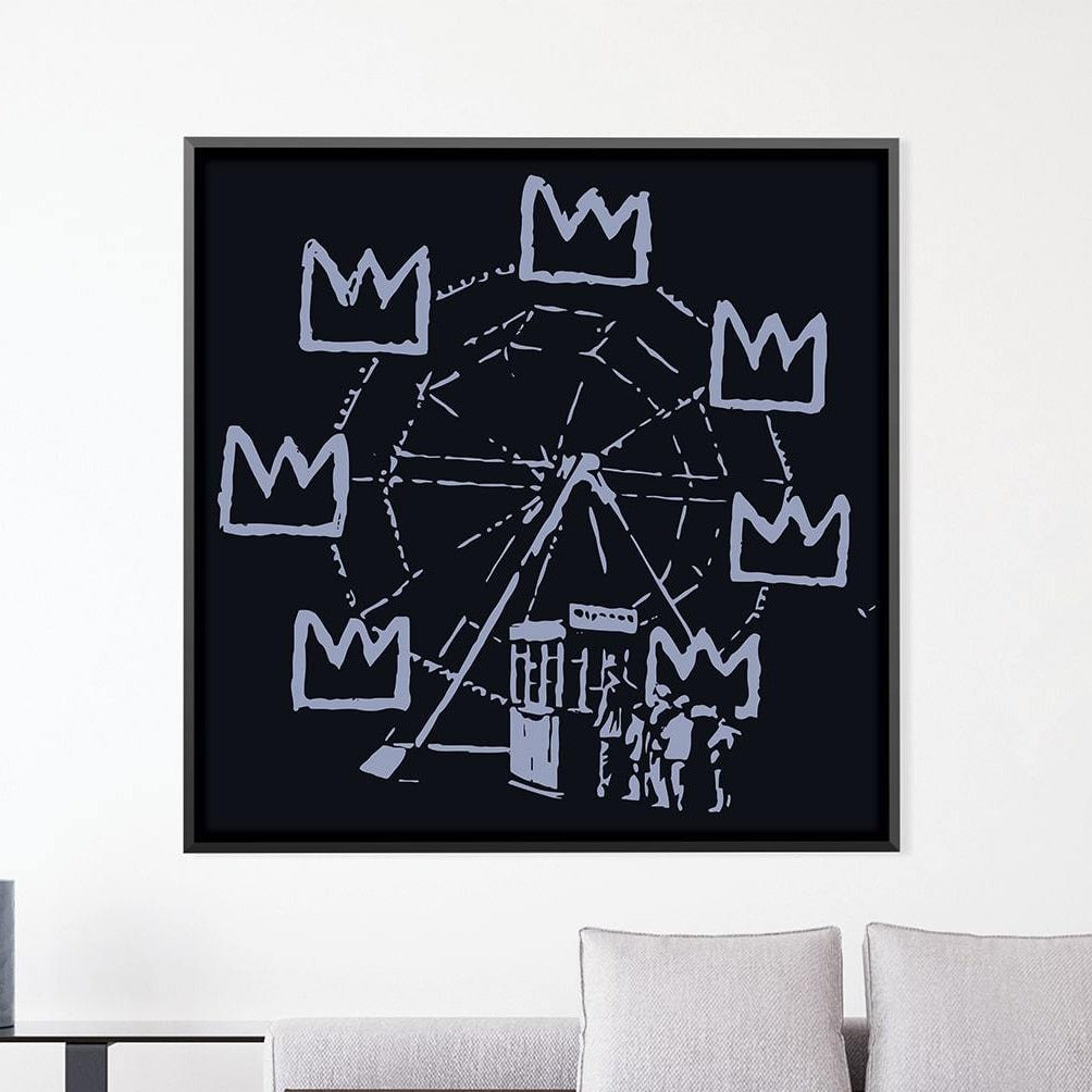Toile Grande Roue de Banksy Basquiat