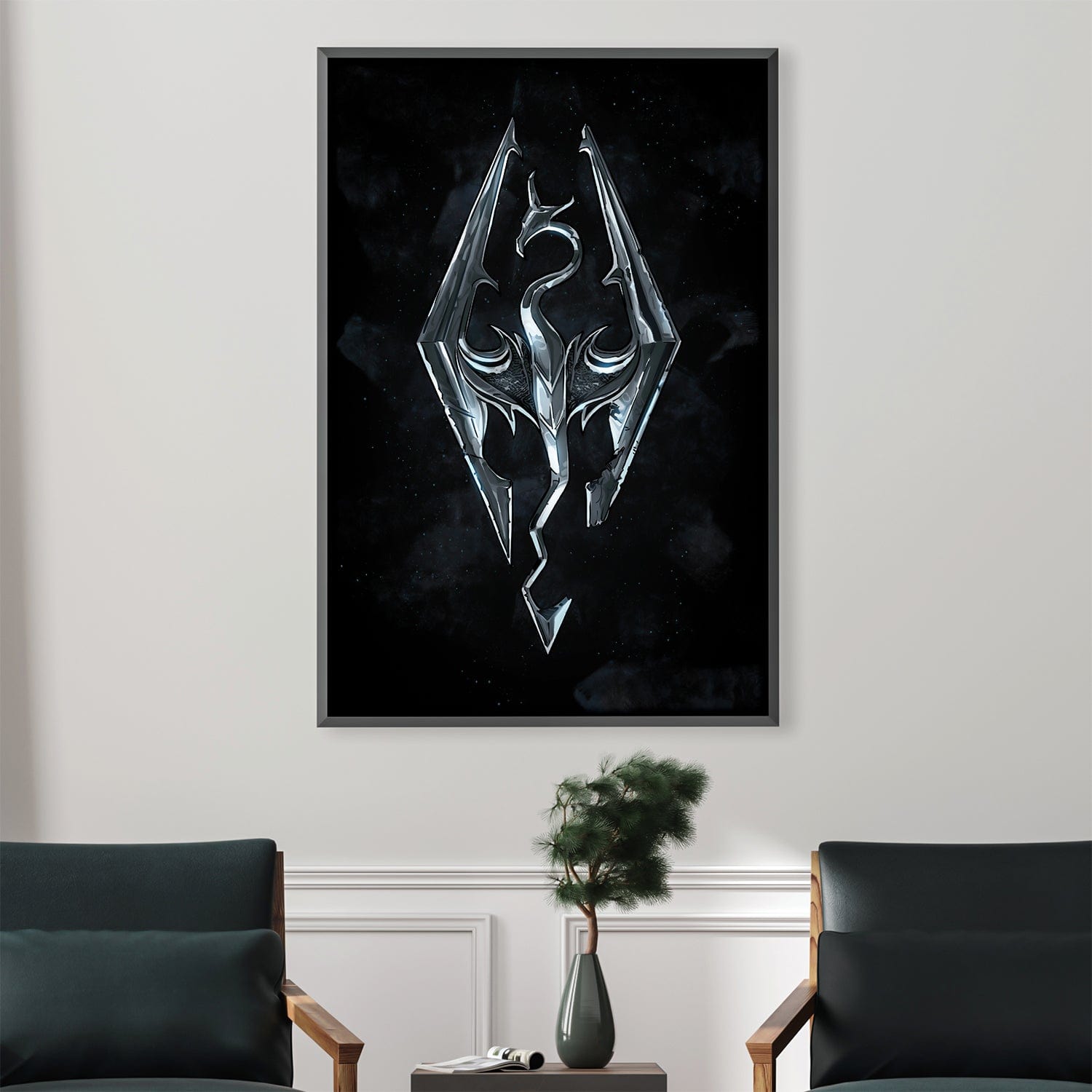 Skyrim-Logo-Leinwand