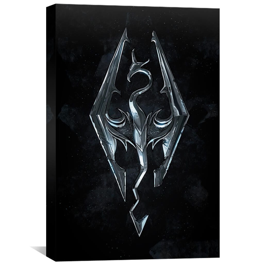 Skyrim-Logo-Leinwand