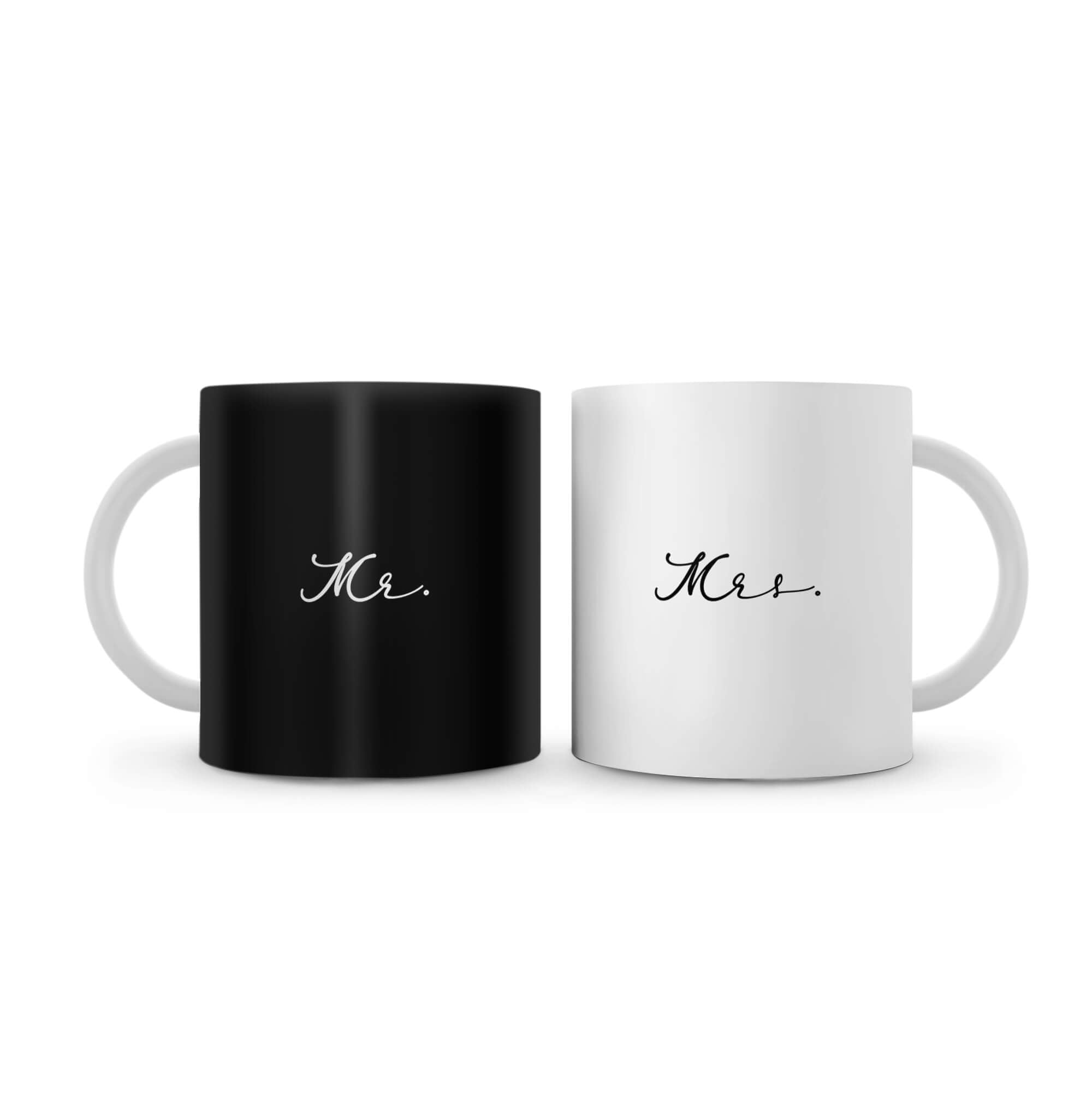Tasse M. et Mme Noir et Blanc