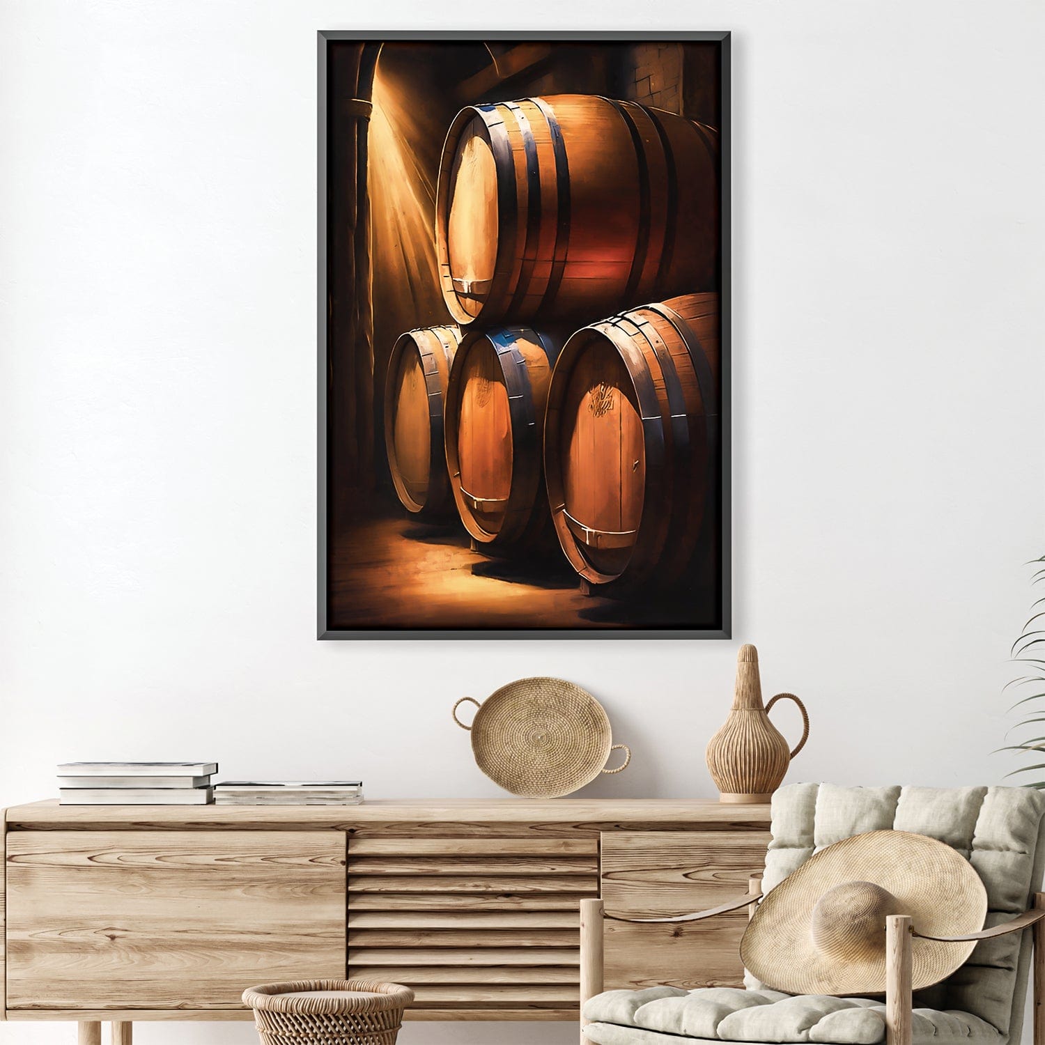 Toile de tonneaux de vin