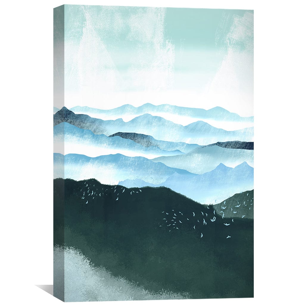 Toile Collines Bleues