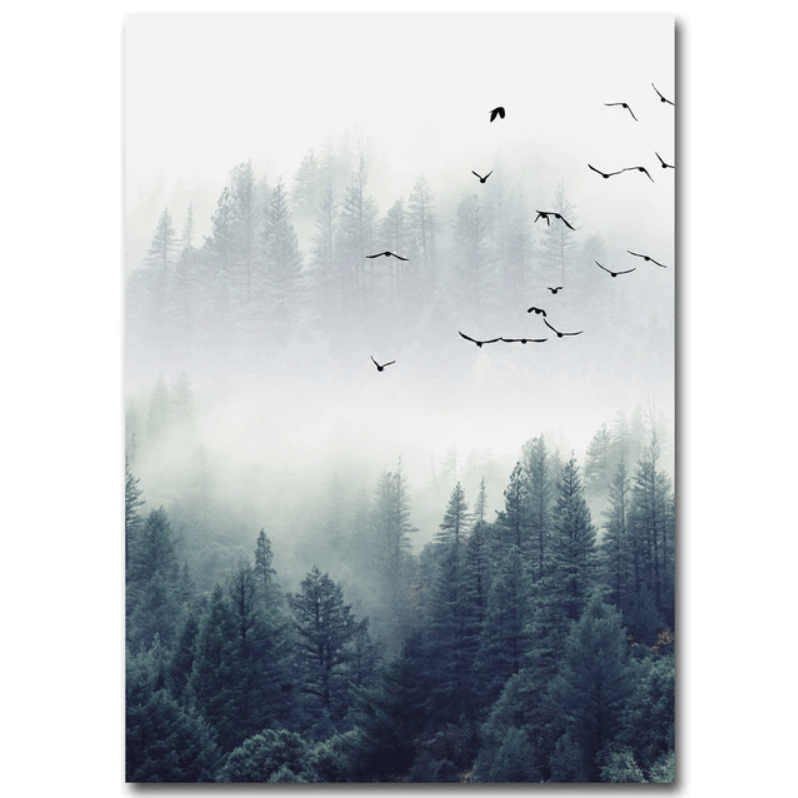 Toile Paysage Forestier