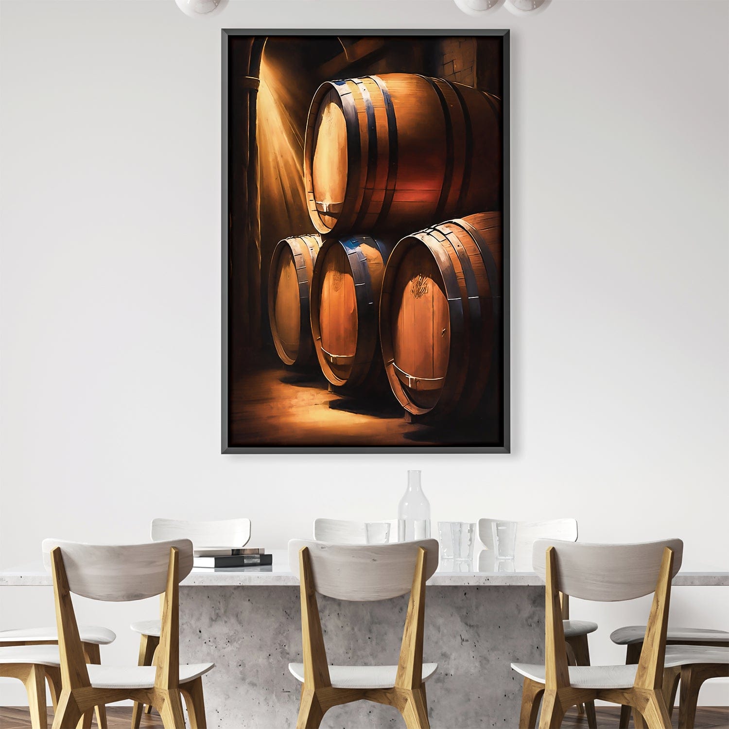 Toile de tonneaux de vin