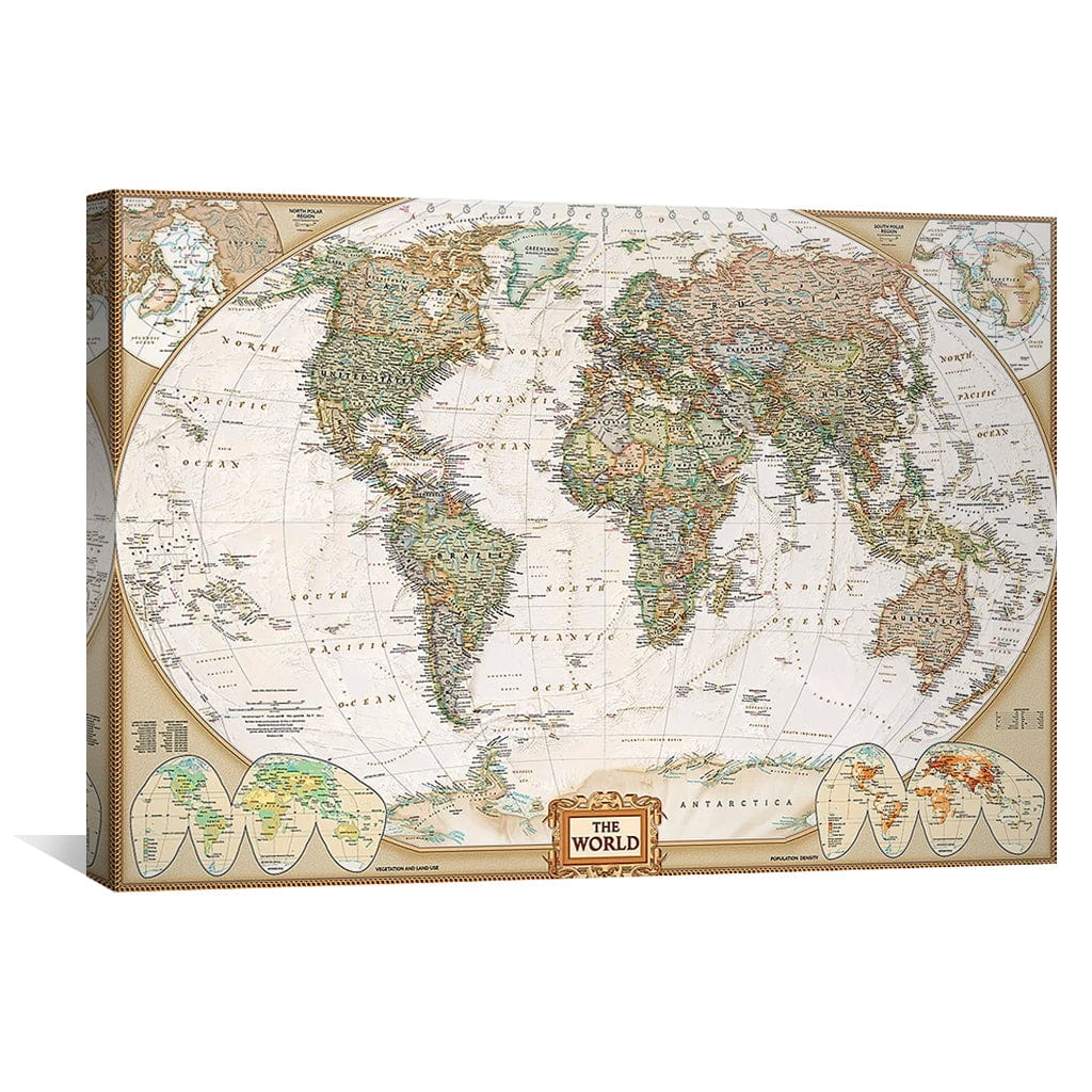 Toile de carte des voyageurs