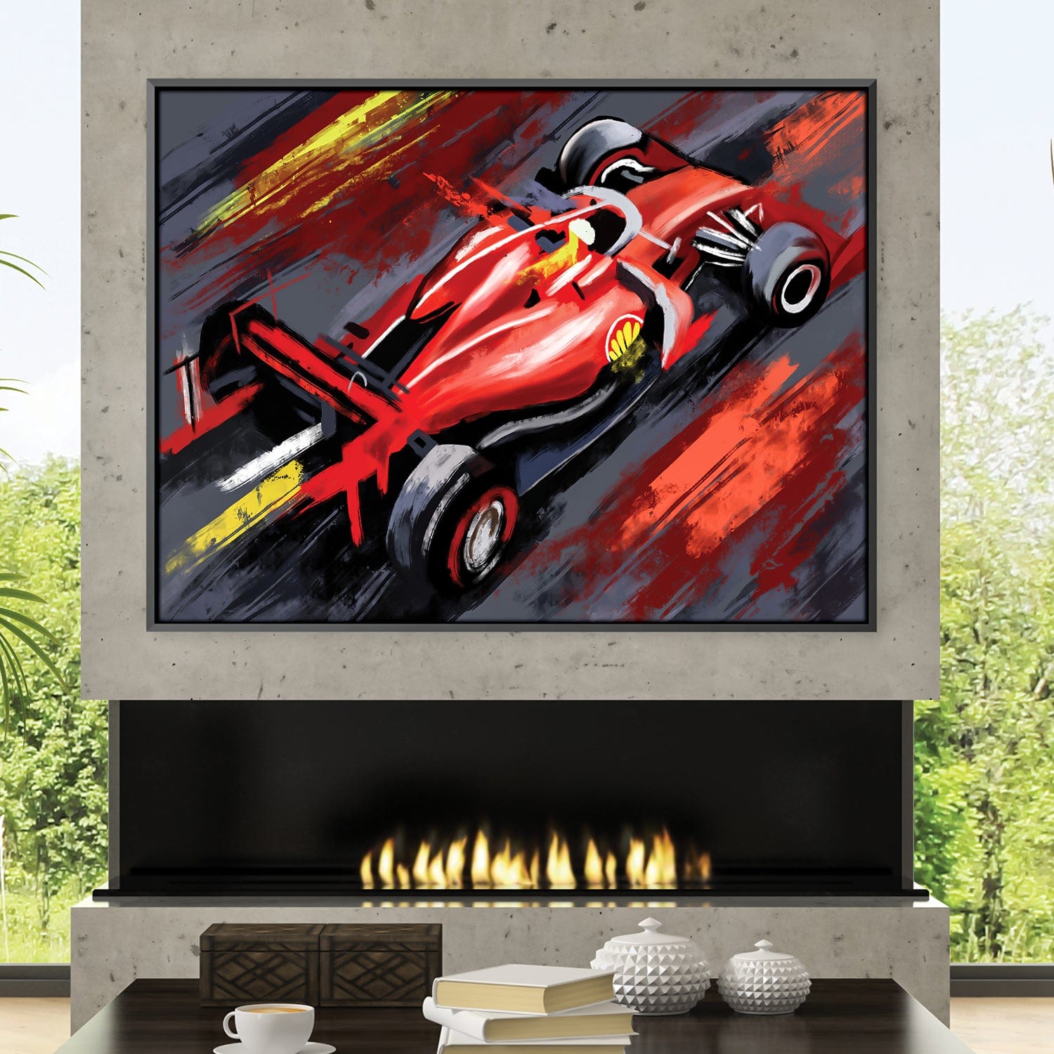 Toile de coups de pinceau F1