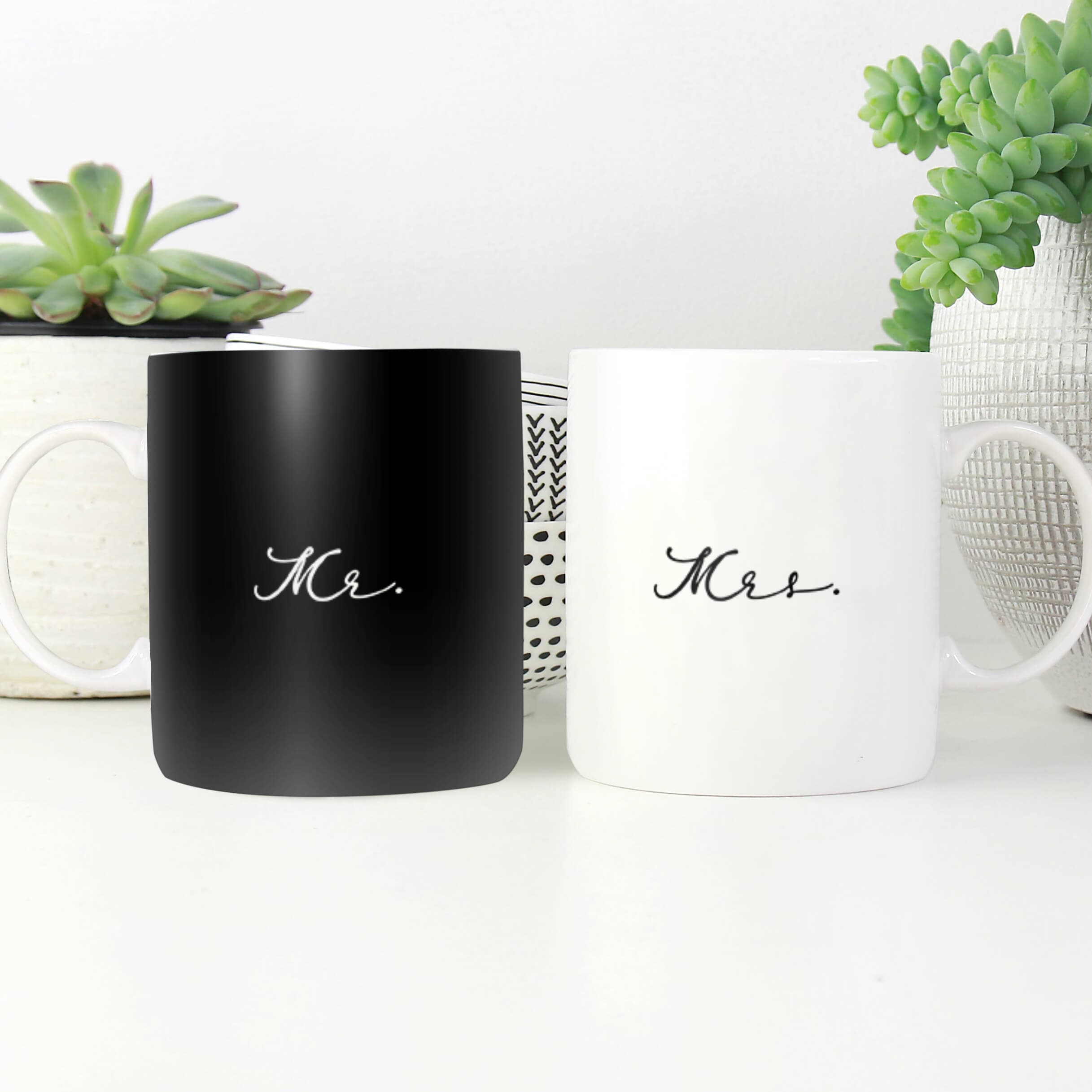 Tasse M. et Mme Noir et Blanc