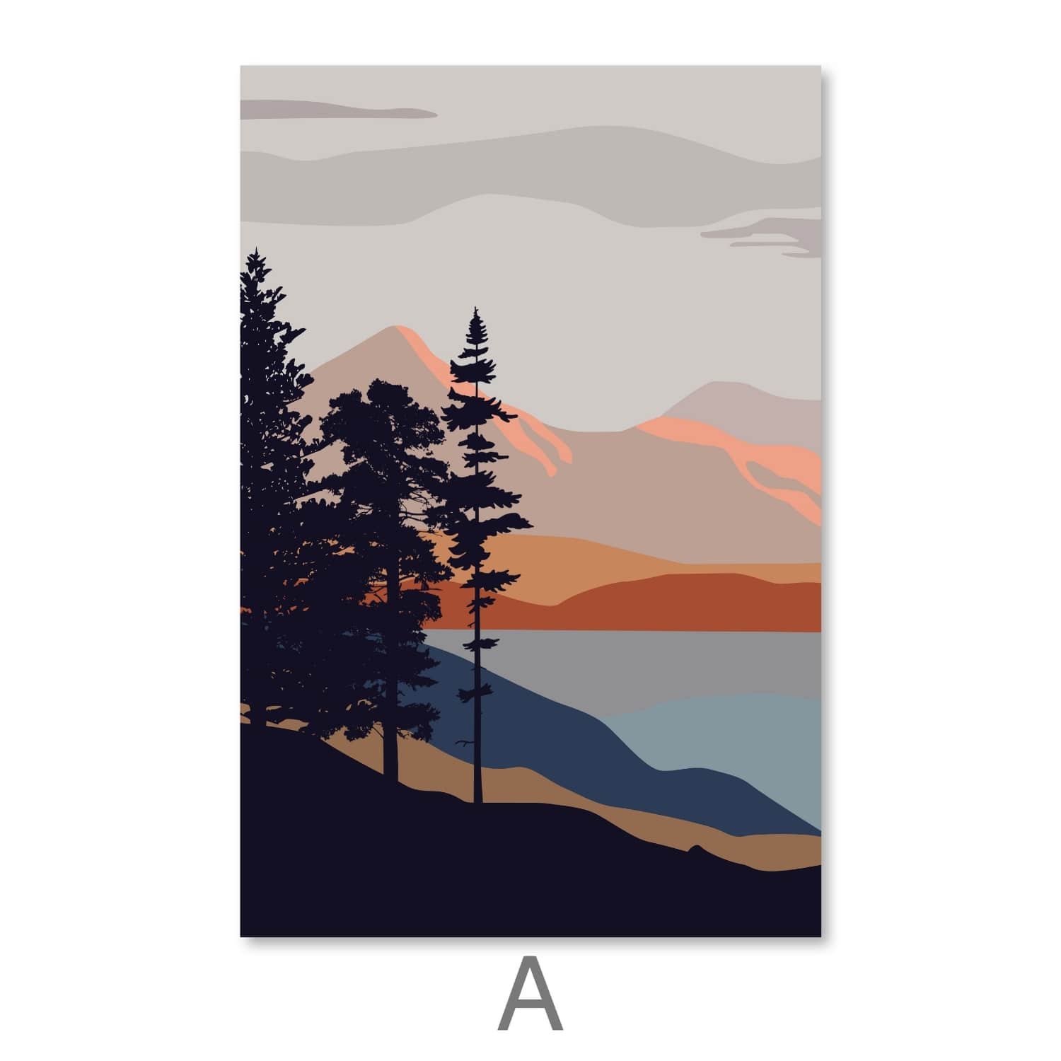 Toile avec vue sur le lac