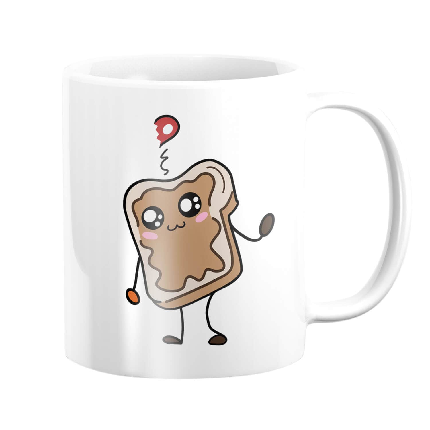 Tasse de sandwich d'amour